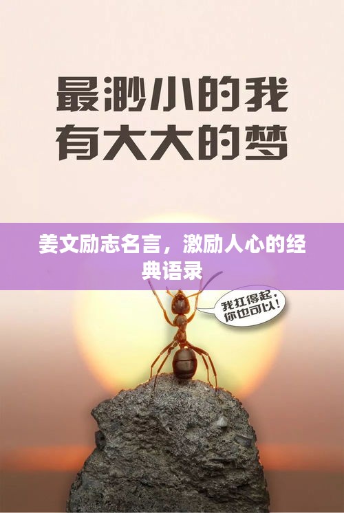 姜文励志名言，激励人心的经典语录