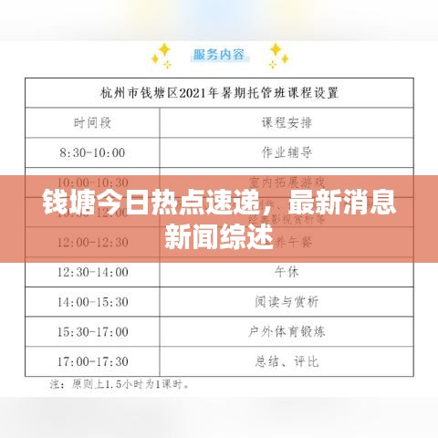 钱塘今日热点速递，最新消息新闻综述