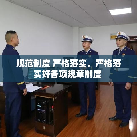 规范制度 严格落实，严格落实好各项规章制度 